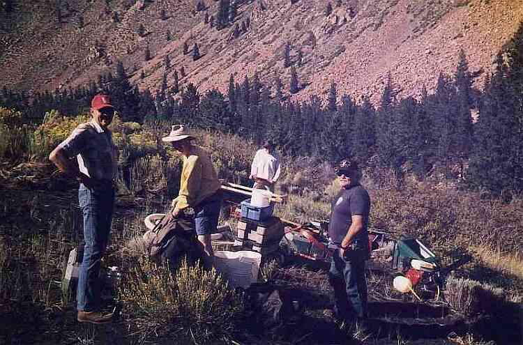 Hauling in the equipment