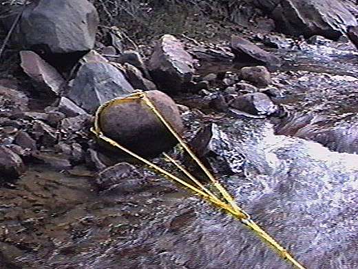 Opposite side view of rock